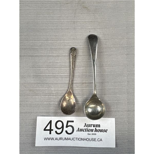 2 Vintage Salt Spoons