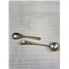 Image 3 : 2 Vintage Salt Spoons