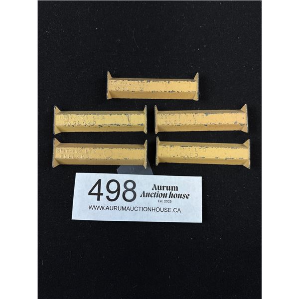 5 1930s Britains Farm Yard Sereies Animal Food Troughs