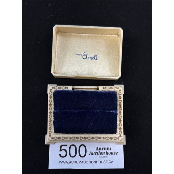 Art Deco French Ivory Ring Box (Needs Hinge Pin)