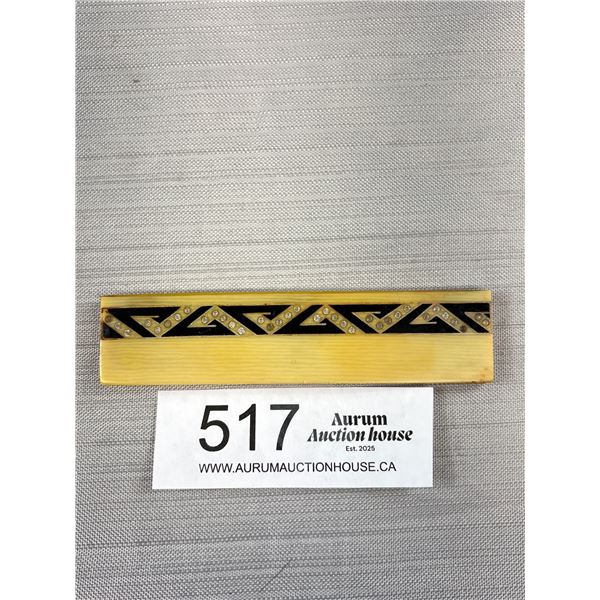 An Art Deco Comb Holdar in French Ivory