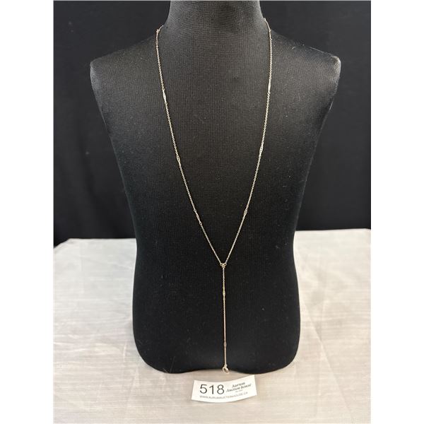 A Vintage Extra Long Sterling Necklace