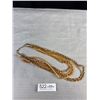 Image 3 : Vintage 6 Strands Gold Plated Chain Necklace