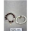 Image 2 : 5 Large + Smaller Beads Stretch Bracelets