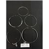 Image 1 : 5 Silver Plated Pib Choker Necklaces