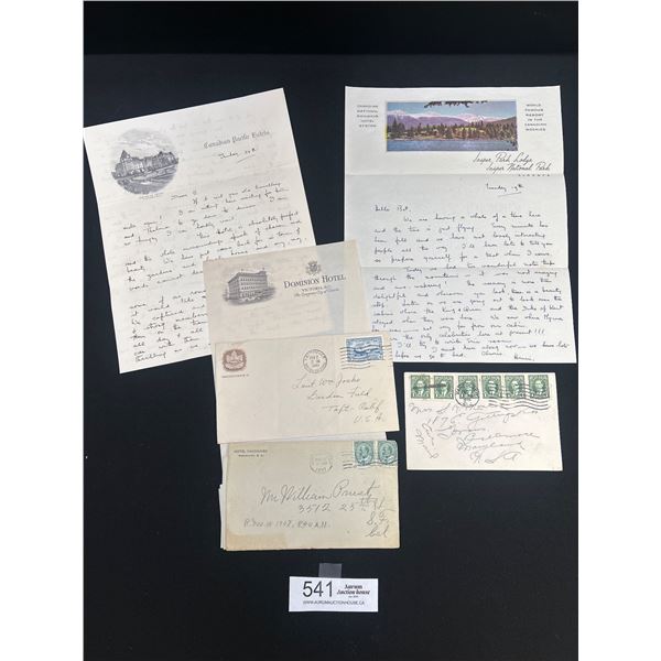 Early BC Hotel Stationary Paper Lot Hotel Vancouver Etc