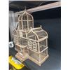 Image 2 : Very Old Wood and Wire Bird cage 33"x28" NO SHIPPING