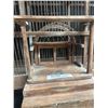 Image 4 : Very Old Wood and Wire Bird cage 33"x28" NO SHIPPING