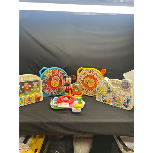 Lot of 6 vintage Mickey Mouse Childrens toys