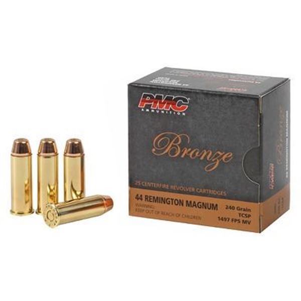 PMC BRNZ 44MAG 240 TCSP - 125 Rounds