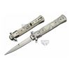 Image 1 : 5" WHITE ORIGINAL STILETTO TYPE LINER LOCK
