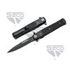 Image 1 : 4" BLACK G10 STILETTO STYLE LINER LOCK