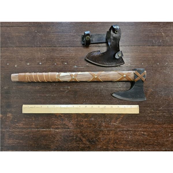 Handmade Viking Axe w/ Leather Sheath