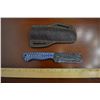 Image 1 : Hand Forged Steel Knife w/ Leather Sheath