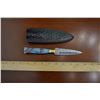 Image 1 : Handmade Damascus Steel Knife & Sheath