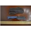 Image 1 : Hand Forged Steel Knife w/ Leather Sheath