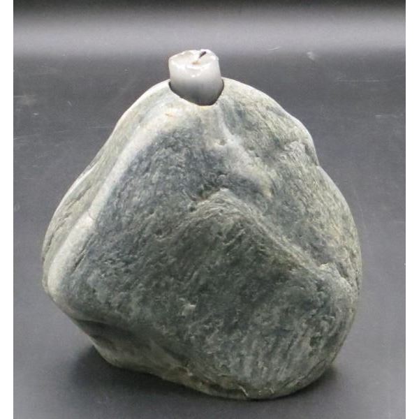 Stone Candle Holder 7" Tall