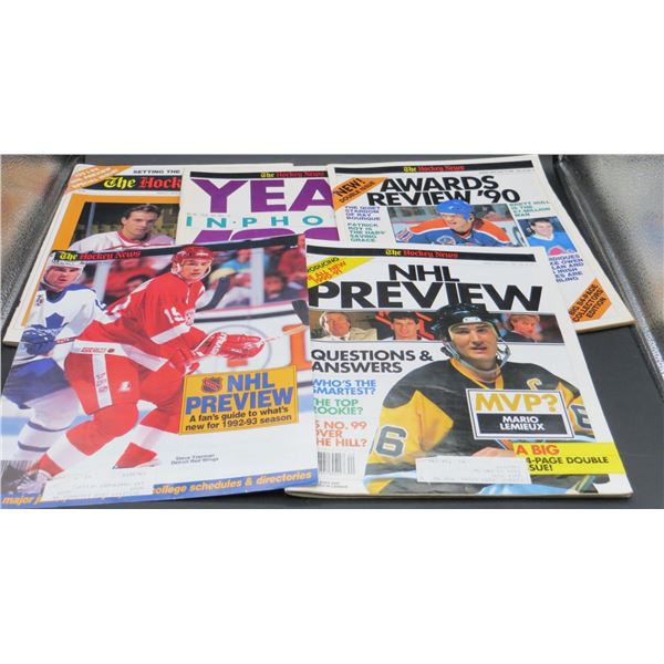 Collection Of Various Collector Hockey News Magazines