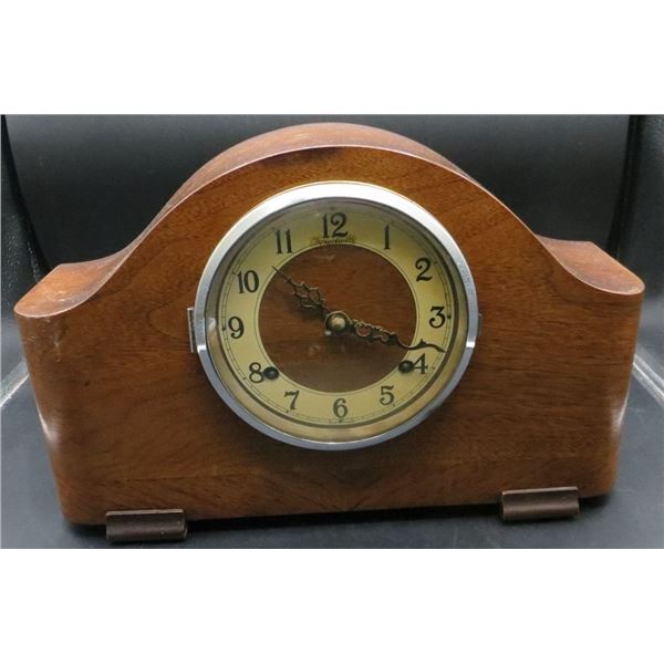 Vintage Forestville Wooden Mantel Clock