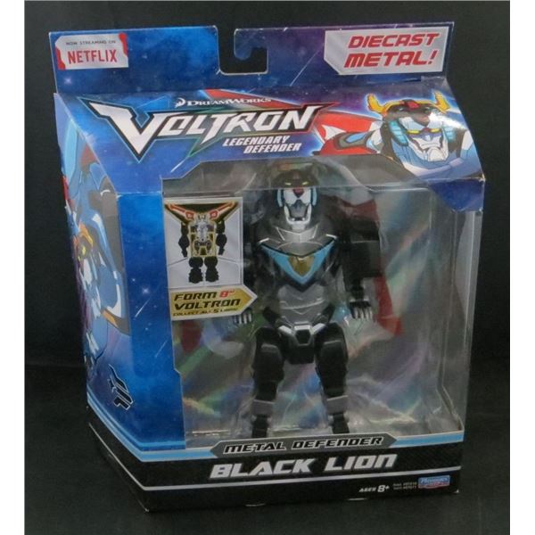 Netflix Dreamworks Voltron Legendary Diecast Metal Defender Black Lion