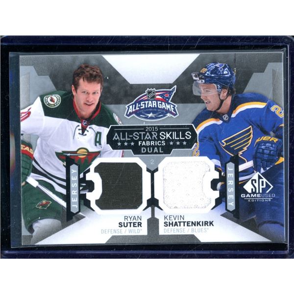 2015-16 SP Game Used All-Star Skills Dual Fabrics #AS218 Ryan Suter/Kevin Shattenkirk