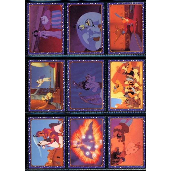 Lot Of 9 Various Disney Aladdin Collector Cards