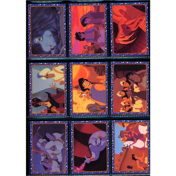 Lot Of 9 Various Disney Aladdin Collector Cards