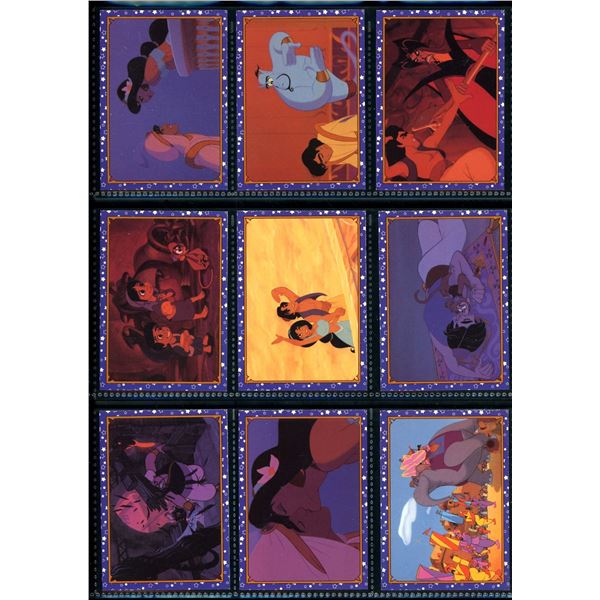 Lot Of 9 Various Disney Aladdin Collector Cards