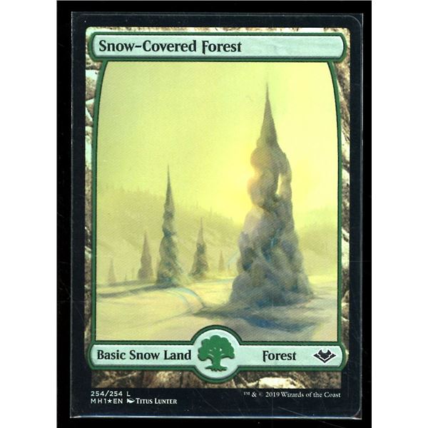 Magic the Gathering Snow-Covered Forest FOIL Modern Horizons