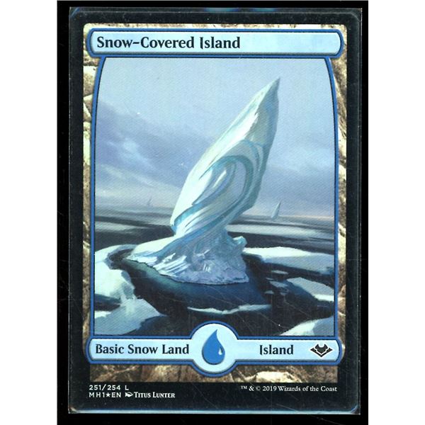 Magic the Gathering Snow-Covered Island FOIL Modern Horizons