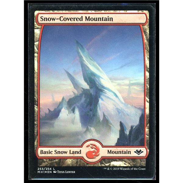 Magic the Gathering Snow-Covered Mountain FOIL Modern Horizons