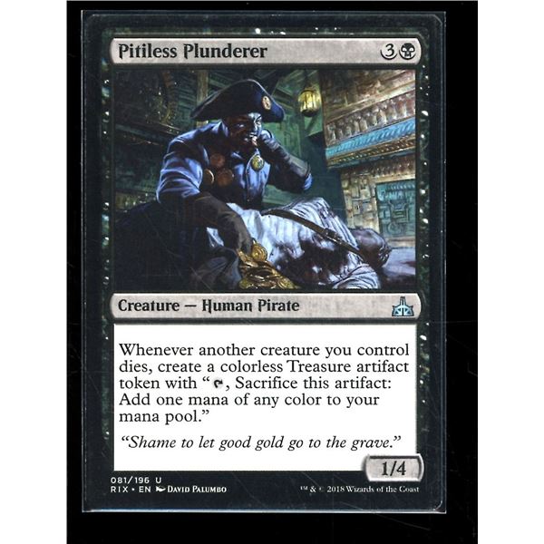 Magic the Gathering Pitiless Plunderer Rivals of Ixalan