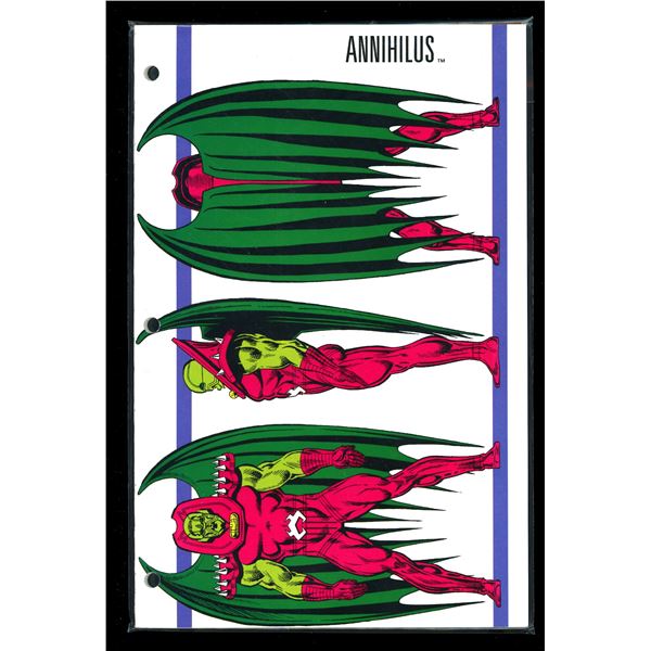 Rare 24 Marvel Bio Sheets Heroes & Villains Character Reference Cards