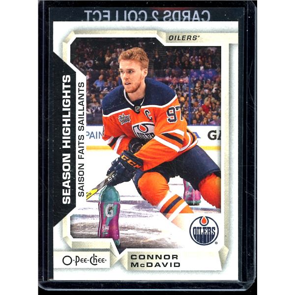 2018-19 O-Pee-Chee #554 Connor McDavid Season Highlights