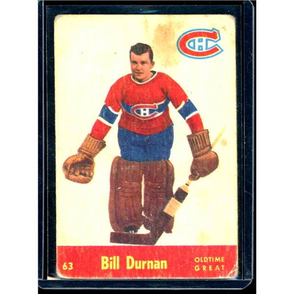 1955-56 Parkhurst #63 Bill Durnan RC BV $200