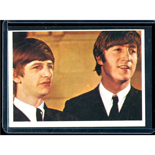 1964 The Beatles Color Card #47 Ringo Starr & John Lennon