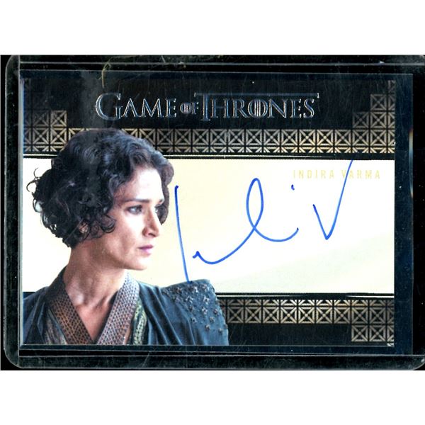 2017 Rittenhouse Game of Thrones Valyrian Steel Valyrian Autographs Indira Varma BV $35