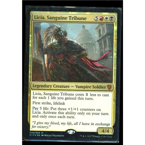 Magic the Gathering Licia, Sanguine Tribune FOIL Commander 2017