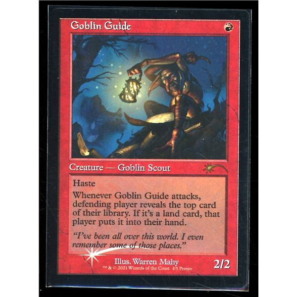 Magic the Gathering Goblin Guide FOIL Retro Frame Love Your LGS 2021
