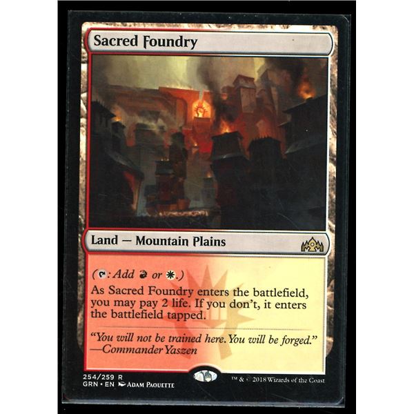 Magic the Gathering Sacred Foundry Guilds of Ravnica