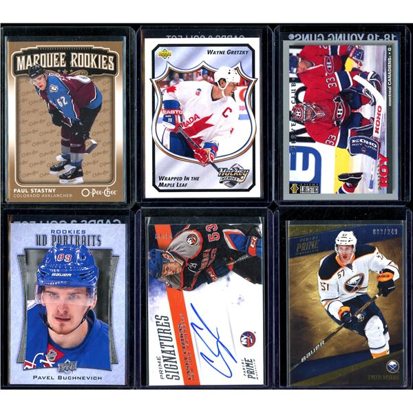 Lot Of 6 Hockey Rookies & Insert Cards Various Teams & Players