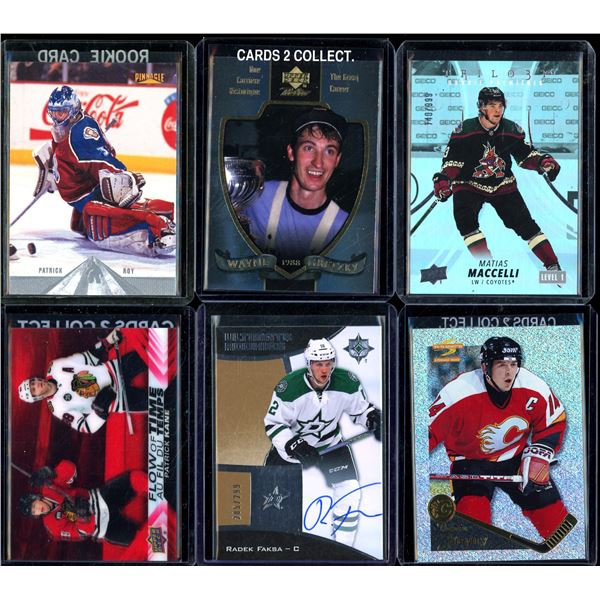 Lot Of 6 Hockey Rookies & Insert Cards Various Teams & Players