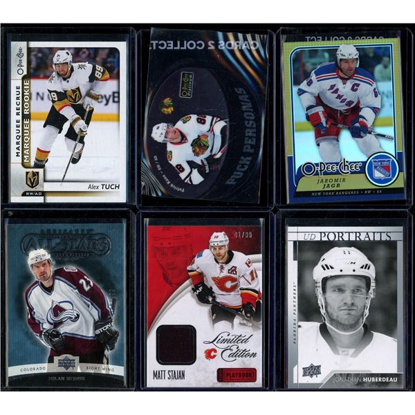 Lot Of 6 Hockey Rookies & Insert Cards Various Teams & Players
