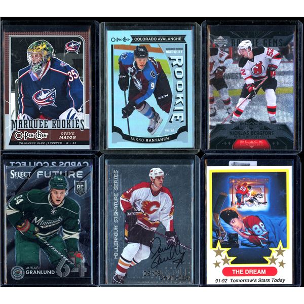 Lot Of 6 Hockey Rookies & Insert Cards Various Teams & Players
