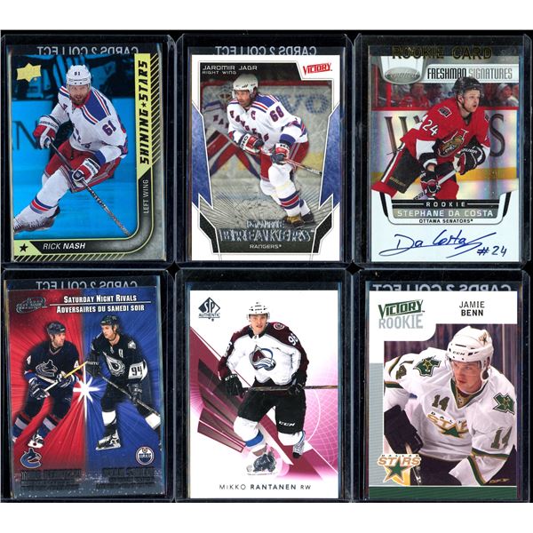 Lot Of 6 Hockey Rookies & Insert Cards Various Teams & Players