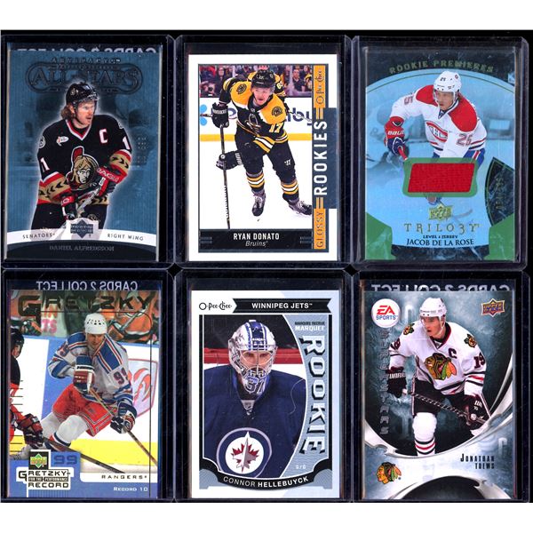 Lot Of 6 Hockey Rookies & Insert Cards Various Teams & Players