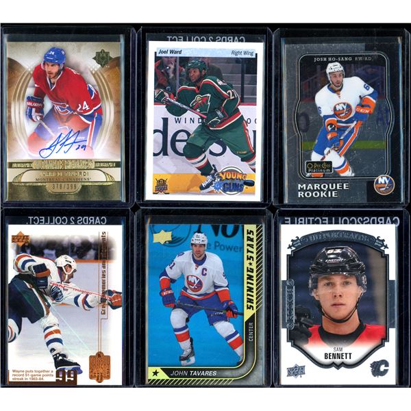 Lot Of 6 Hockey Rookies & Insert Cards Various Teams & Players
