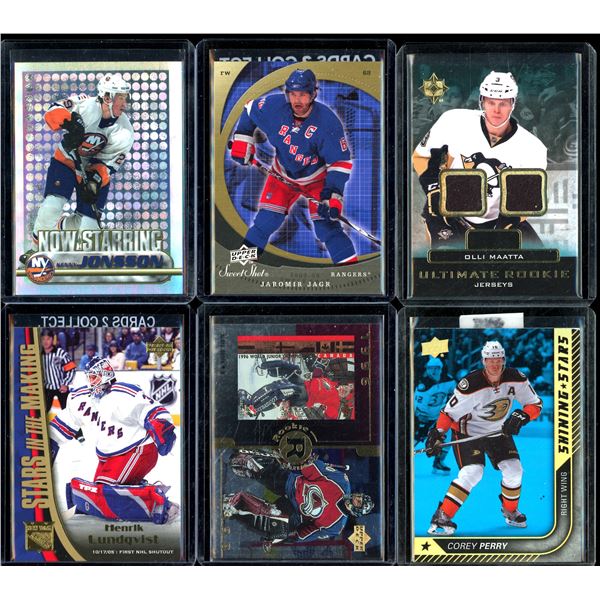 Lot Of 6 Hockey Rookies & Insert Cards Various Teams & Players