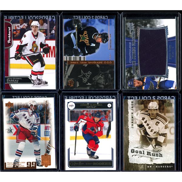 Lot Of 6 Hockey Rookies & Insert Cards Various Teams & Players