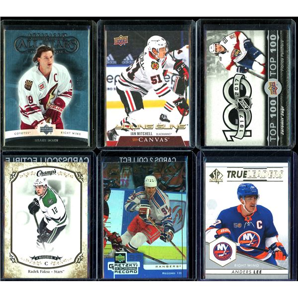 Lot Of 6 Hockey Rookies & Insert Cards Various Teams & Players